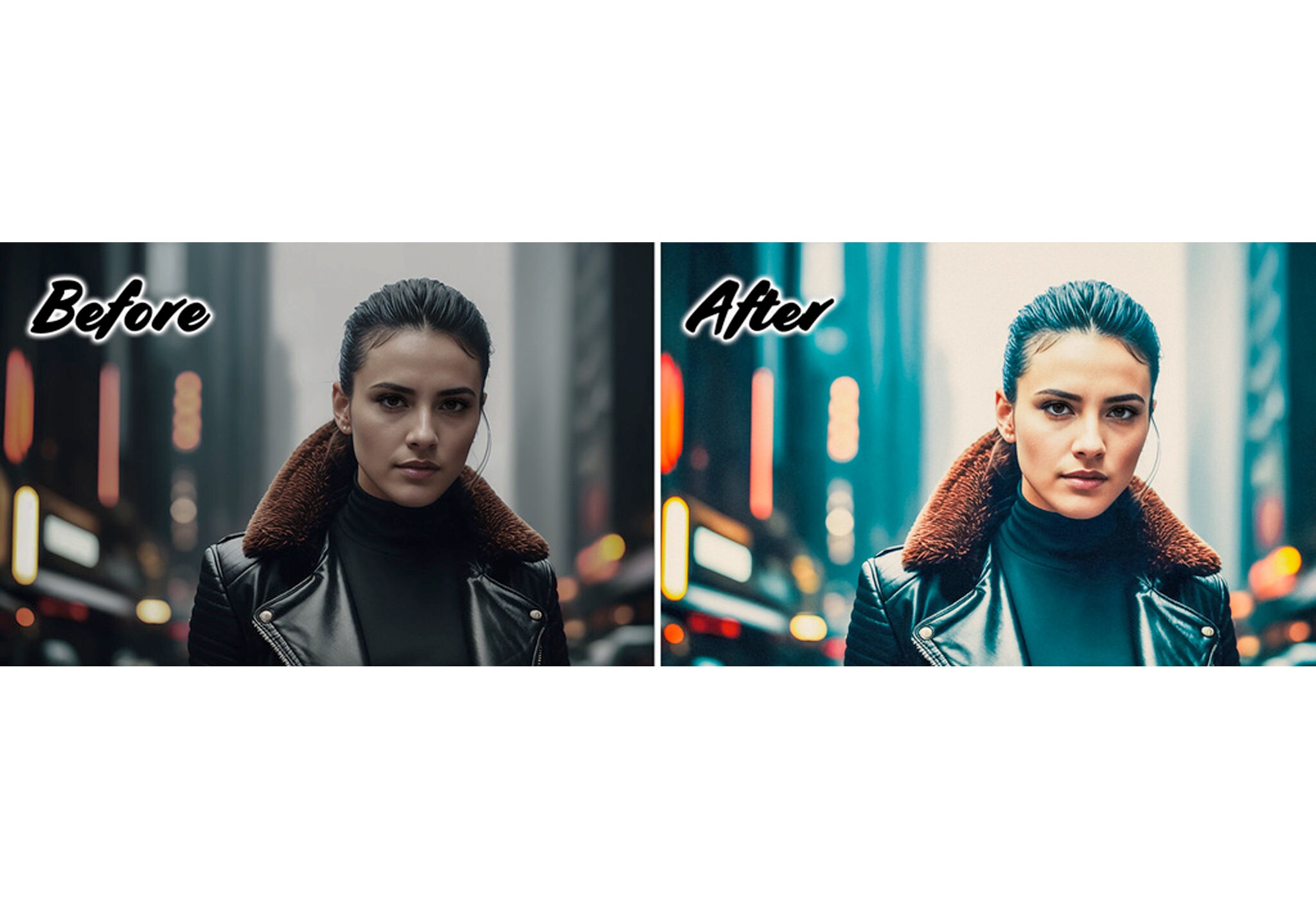 Cinematic Photo Effect for Photoshop / Cinematic Before and After Photo ...