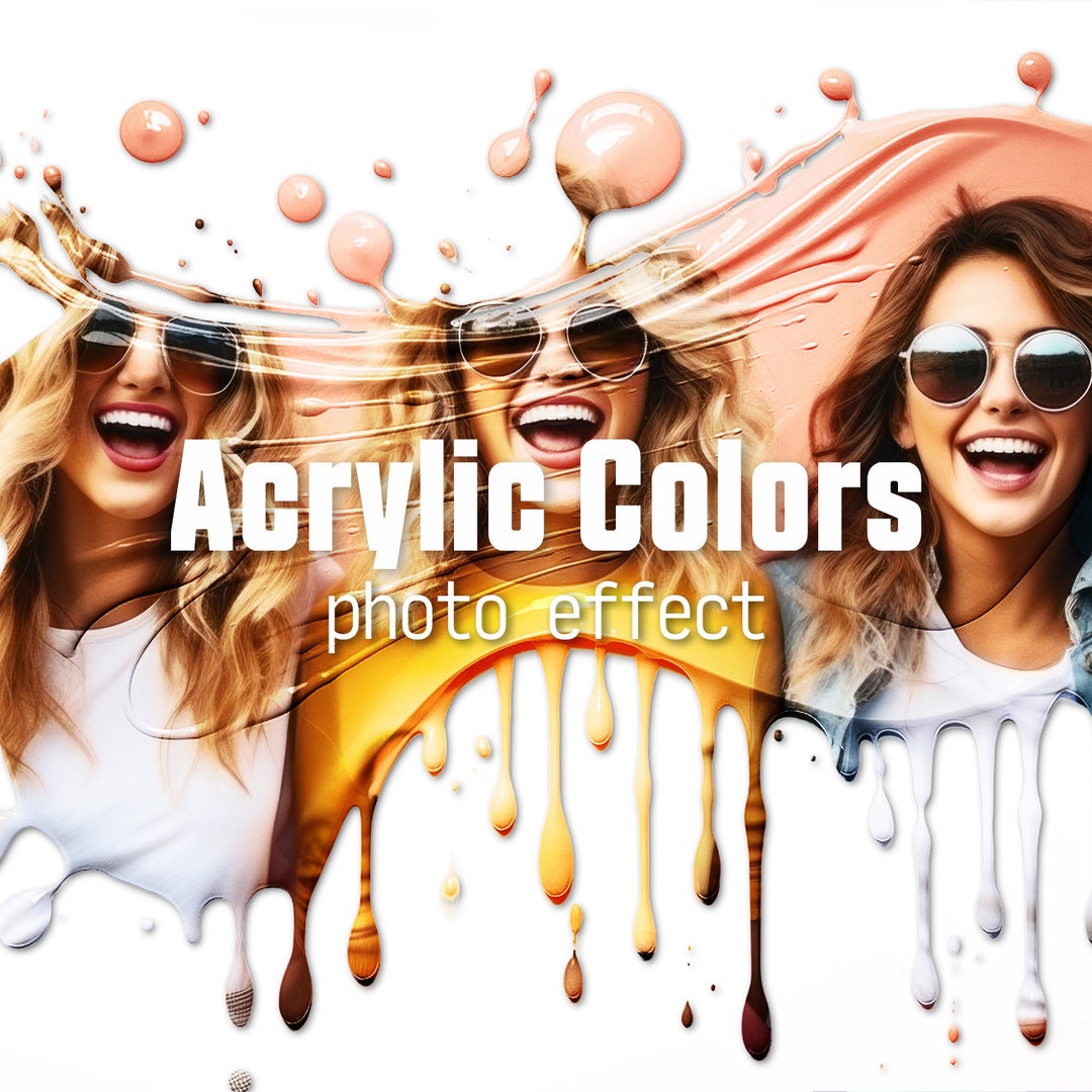 Acrylic Color Paint Photo Effect / Photoshop Acrylic Painting Effect ...