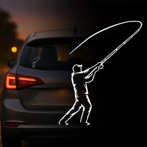 Auto Aufkleber | Angler Fischer | Angeln | Fishing | Car Sticker | Verschiedene Größen / Farben | Sticker 567