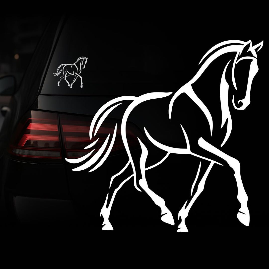 Aufkleber | Pferd | Reiten | Dressur | Horse | Car Sticker | Auto ...