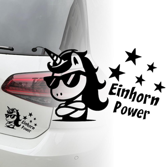 Unicorn car sticker discount