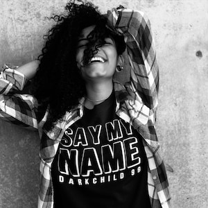Say My Name, Destiny&#39;s Child | Slogan T-Shirt, Quote Print Shirt, Women&#39;s Oversized Shirt, Graphic Tee, Black TShirt , White Boyfriend Shirt