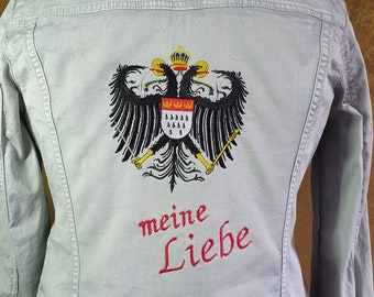 Meine Liebe- Jacke Karneval Fasching Fußball oder jeden Tag, Gr 42, Achselmaß 53 cm  -20-