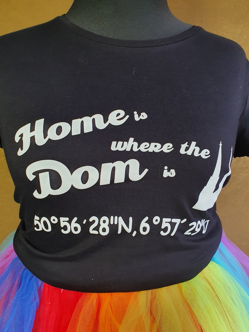 Home is where the Dom is T-Shirt schwarz Karneval Fasching Bild 1