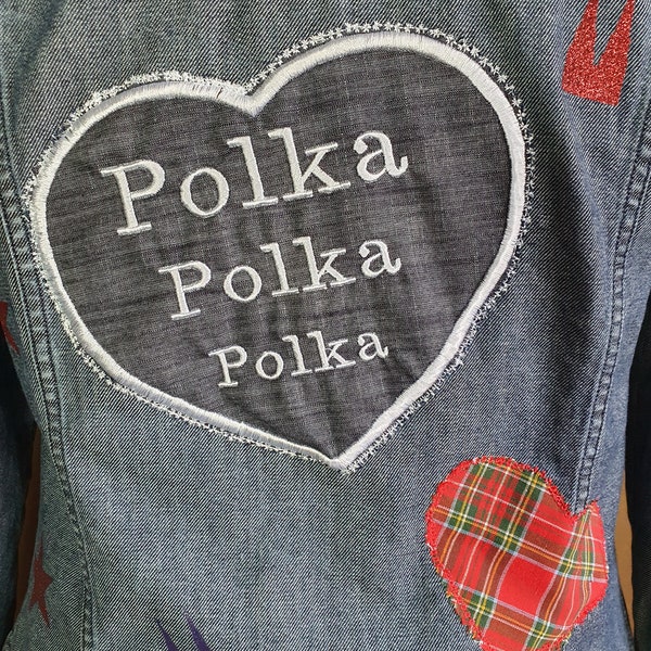 Polka, Polka, Poka Jeansjacke Gr.42 Achselmaß (AA) 50