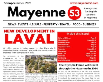 Spring/Summer Edition of the Mayenne 53 Magazine for English Speakers (Printed edition)