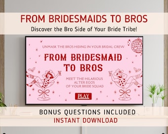 Gender-Swap Bachelorette Game, Editable Last Rodeo Bridal Party Bridesmaid to Bro Game, Editable Canva Party Game, Fun Bridal Shower Trivia,