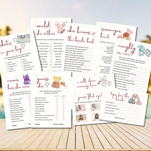 Bachelorette Party Games, Printable Bundle for Hen Party, Funny Bachelorette Games, Games for Adults, Hen Do Fun Bridal Shower Games