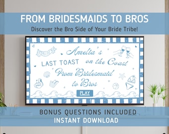 Gender-Swap Bachelorette Game, Editable Last Rodeo Bridal Party Bridesmaid to Bro Game, Editable Canva Party Game, Fun Bridal Shower Trivia,