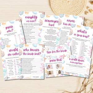 Bachelorette Party Games, Printable Bundle for Hen Party, Funny Bachelorette Games, Games for Adults, Hen Do Fun Bridal Shower Games