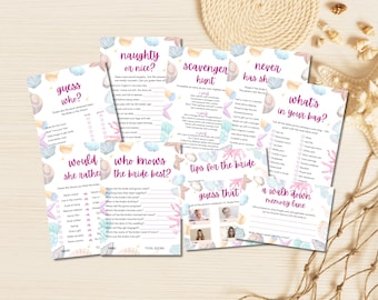 Bachelorette Party Games, Printable Bundle for Hen Party, Funny Bachelorette Games, Games for Adults, Hen Do Fun Bridal Shower Games
