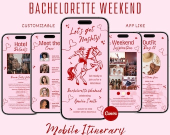 Last Rodeo Bachelorette Itinerary Template, Digital Invitation, Weekend Itinerary, Nash Bash Bachelorette Weekend Invite, Hen Party Planner