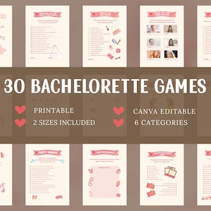 Bachelorette Party Games | Modern Bachelorette Games | Bachelorette Games Printable | Clean Bachelorette Games | Funny Bachelorette Games