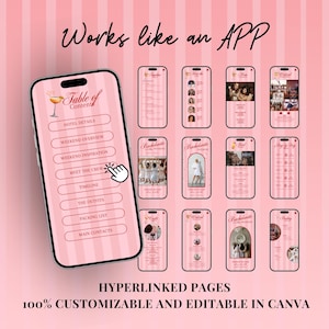 Bachelorette itinerary template Bachelorette Weekend Planner Template Editable Invite Mobile Bachelorette Party Itinerary Checklist, hen party guide, wedding checklist, Bridal Itinerary, weekend schedule, girls trip planner, weekend events,