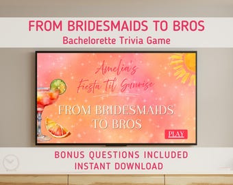 Gender Swap Bachelorette Game, Bridesmaid to Bro Game, Editable Canva Party Game, Fun Bridal Shower, Hen Party, Bach Weekend, Digital