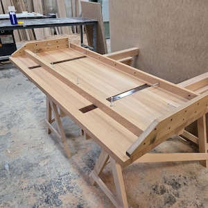 Customizable Solid Wood Floating Desk: Alcove Niche Table, Wall Mounted Table image 6