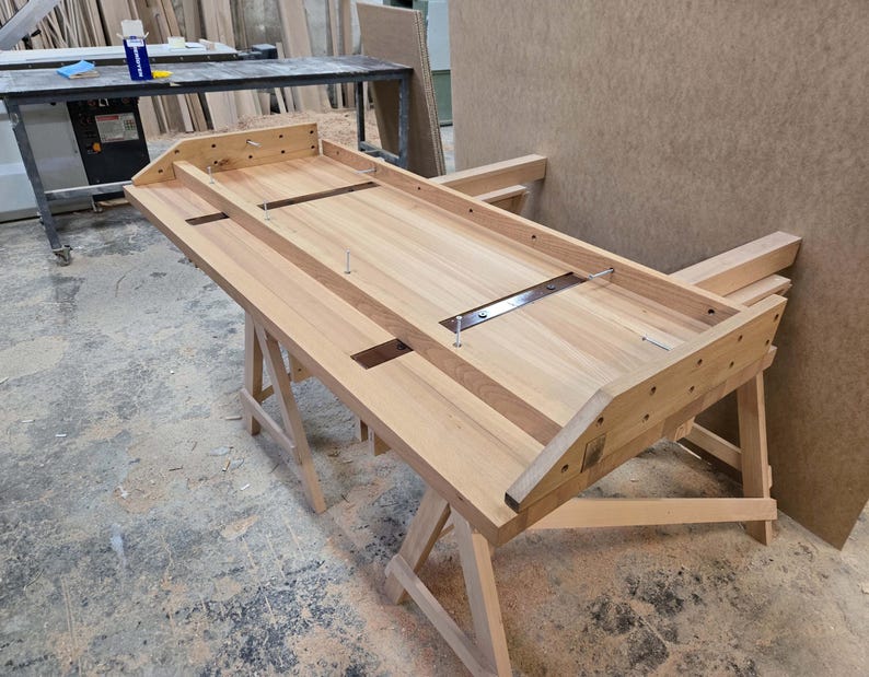 Customizable Solid Wood Floating Desk: Alcove Niche Table, Wall Mounted Table image 6