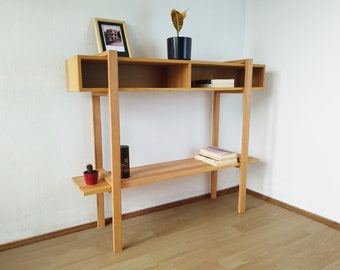 Custom Solid Wood Console Table: Mid-Century Modern Entryway Furniture