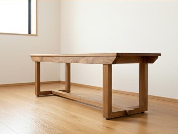 Handmade Solid Wood Bench – Modern Luxury Wooden Seat for Entryway ...