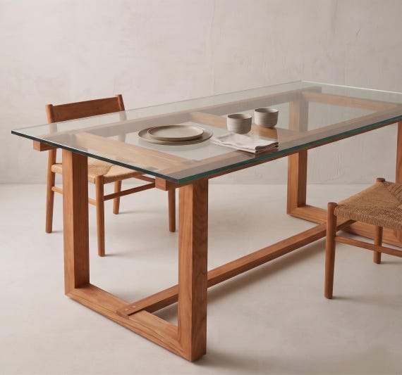 Solid Wood Table Legs – Handmade Minimalist Desk or Dining Base