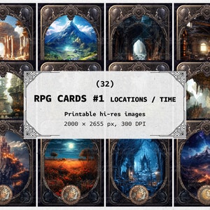 32 RPG Special Cards - Printable Hi-Res Images, Digital Download - Set 1, Vol. 2