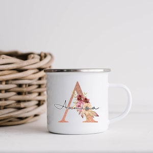 Tasse mit Buchstabe "A", Buchstabentasse, Tasse mit Wunschnamen, Tasse personalisiert, Tasse Name, Tasse Wunschbuchstabe, Anfangsbuchstabe A