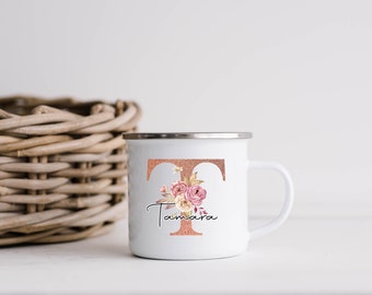 Tasse mit Buchstabe "T", Buchstabentasse, Tasse mit Wunschnamen, Tasse personalisiert, Tasse Name, Tasse Wunschbuchstabe, Anfangsbuchstabe T