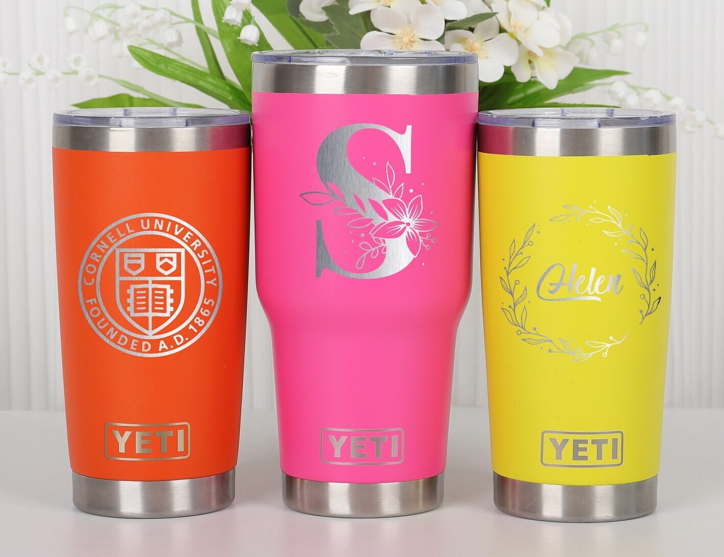 Yeti Tumbler Personalizedcustom Engraved Yeti Tumbler 30/20oz Etsy