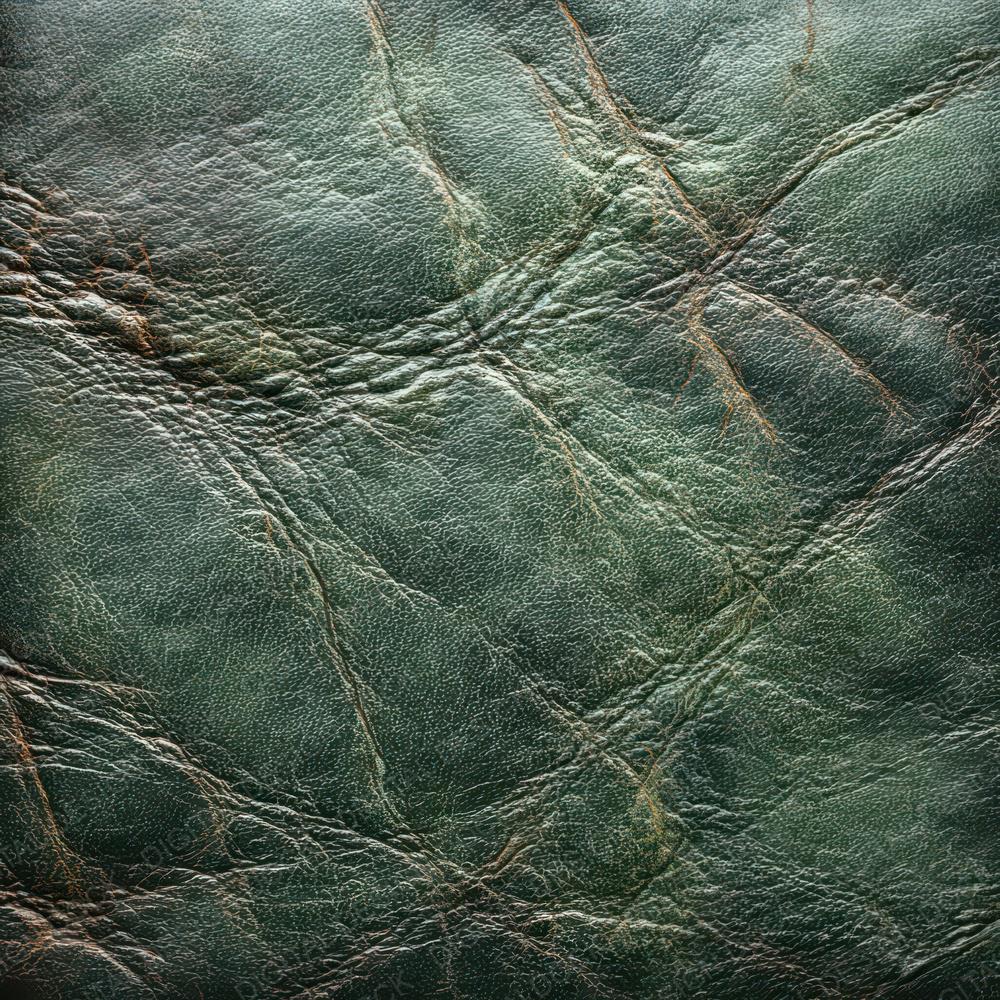 12x Green Distressed Leather Junk Journal Paper Vintage Cracked