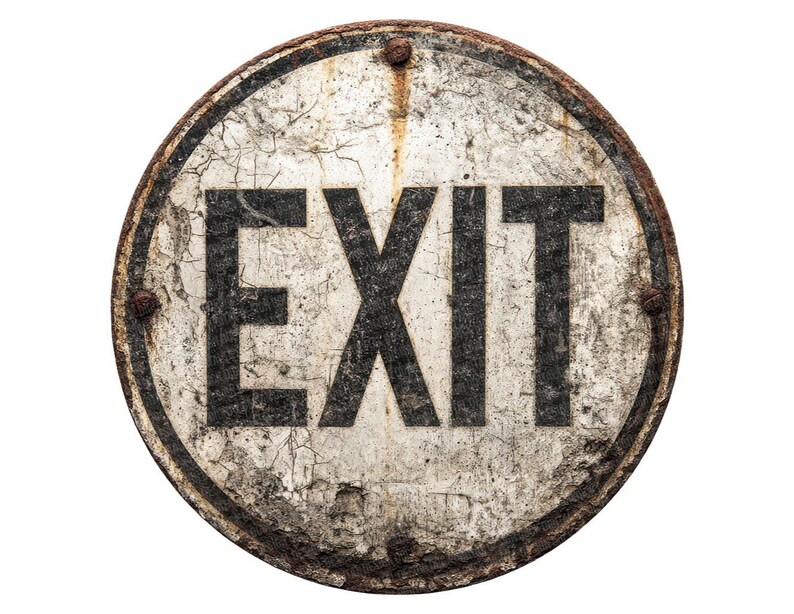 Rust Exit Png Vintage Exit Sign PNG Clipart, 12x Retro Round Exit Sign Clip Art Set ...