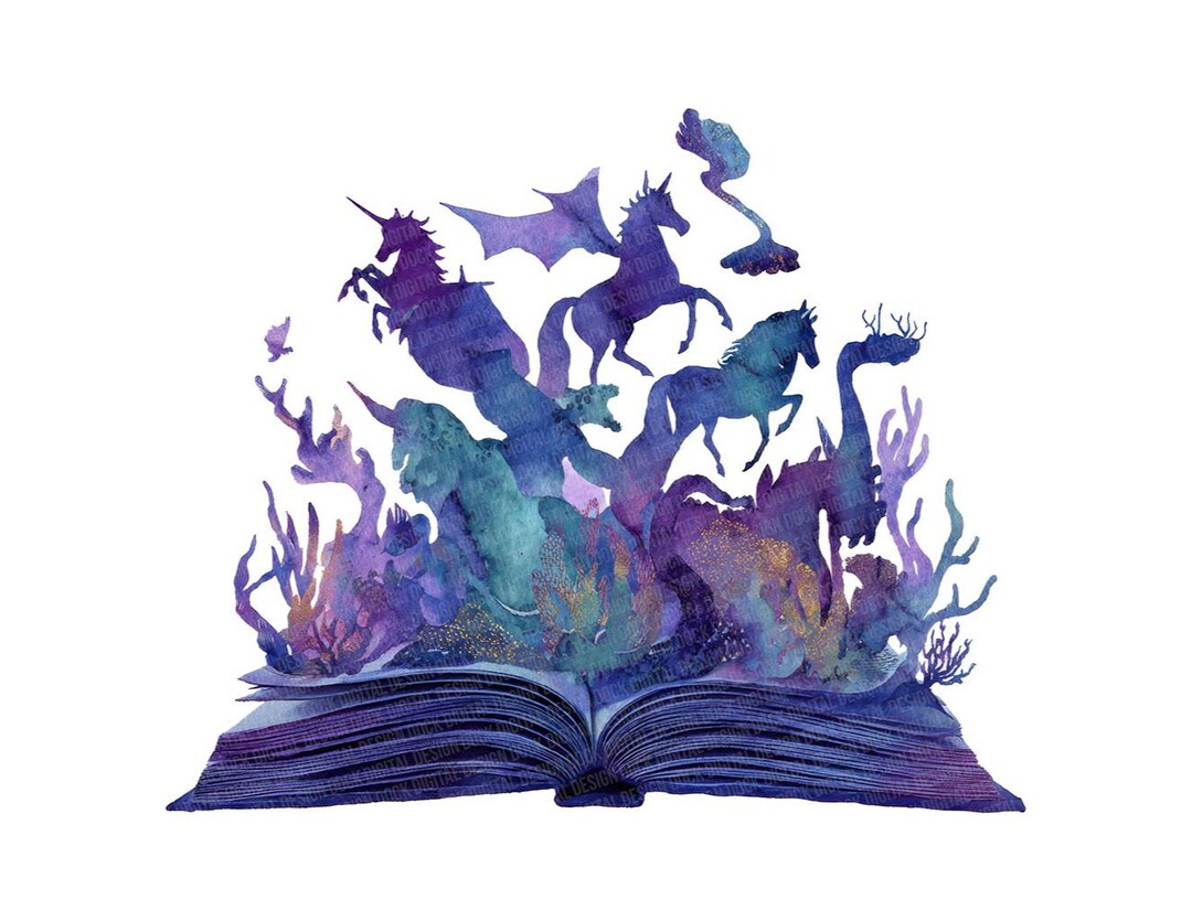 Fantasy Book PNG Clipart,12x Magical Creatures Art Set, Dragons and ...