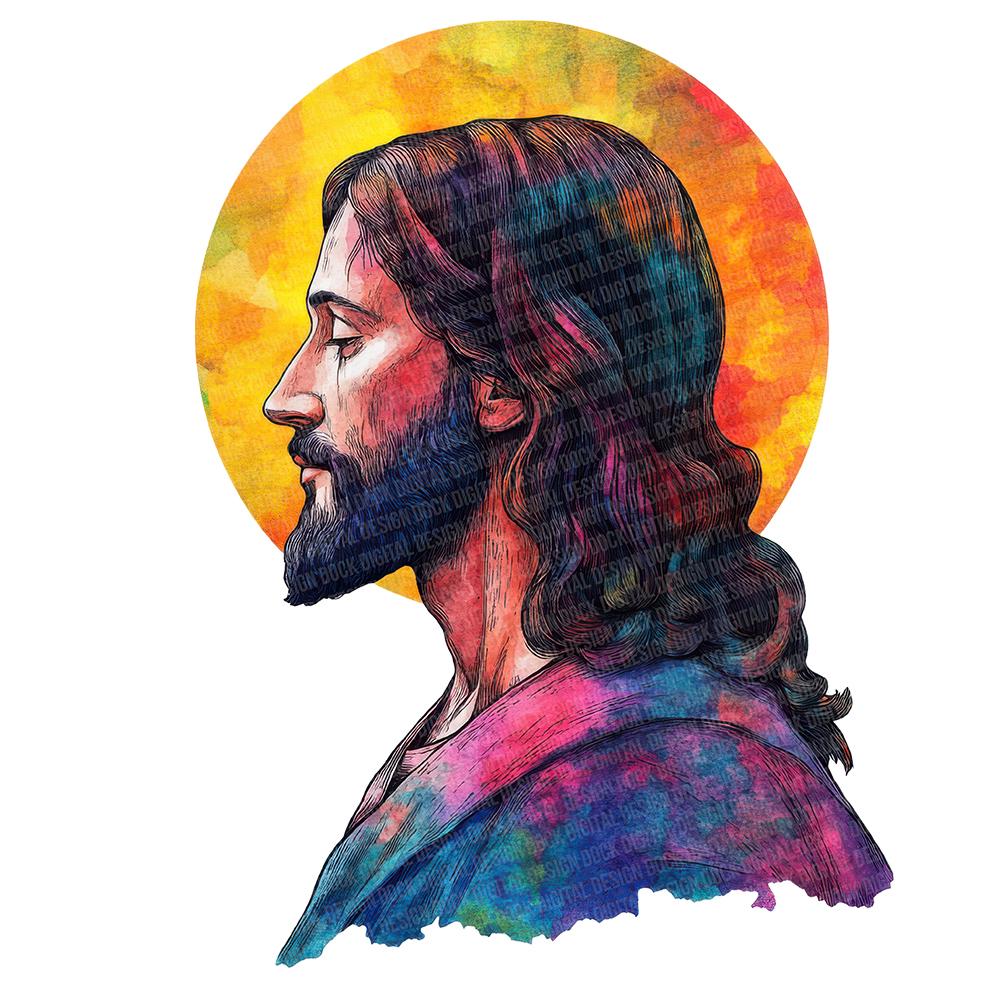 Jesus Christ PNG Clip Art, 12x Vibrant Neon Savior Clipart PNG Set ...