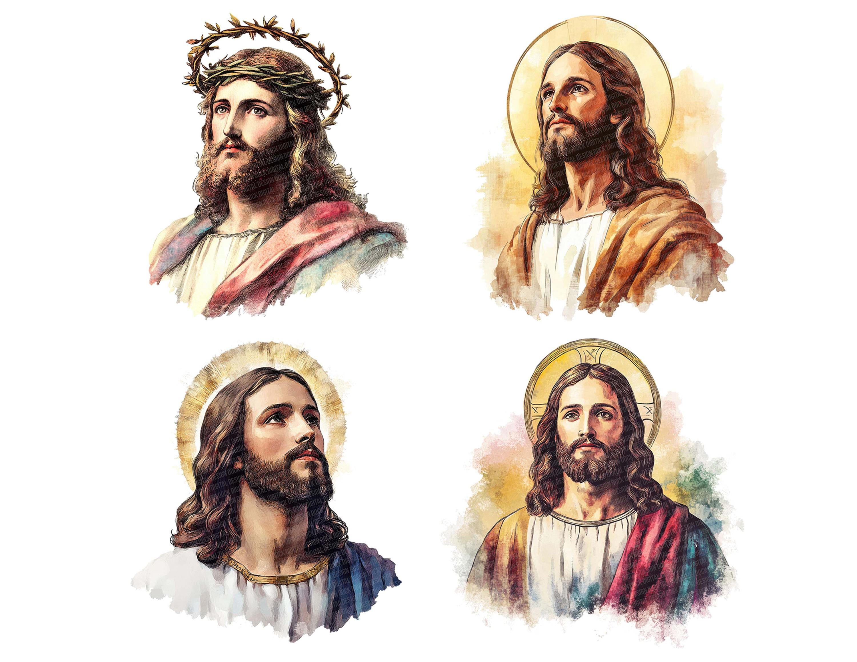 Jesus Christ Halo PNG Clipart, 12x Religious Savior Clip Art Set ...