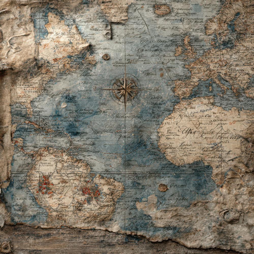 Vintage Cartography Junk Journal Paper Pack 12x Antique World Map ...
