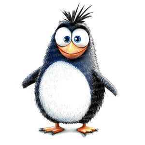 12 imágenes prediseñadas de pingüinos, adorable personaje de pingüino, archivos JPG de alta calidad, descarga digital, creación de tarjetas, papeles digitales, imágenes prediseñadas de acuarela, dibujos animados