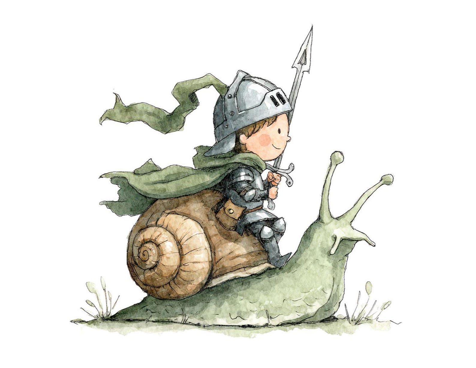 Knight Riding Snail PNG Clipart, 12x Medieval Kids Clip Art , Printable ...
