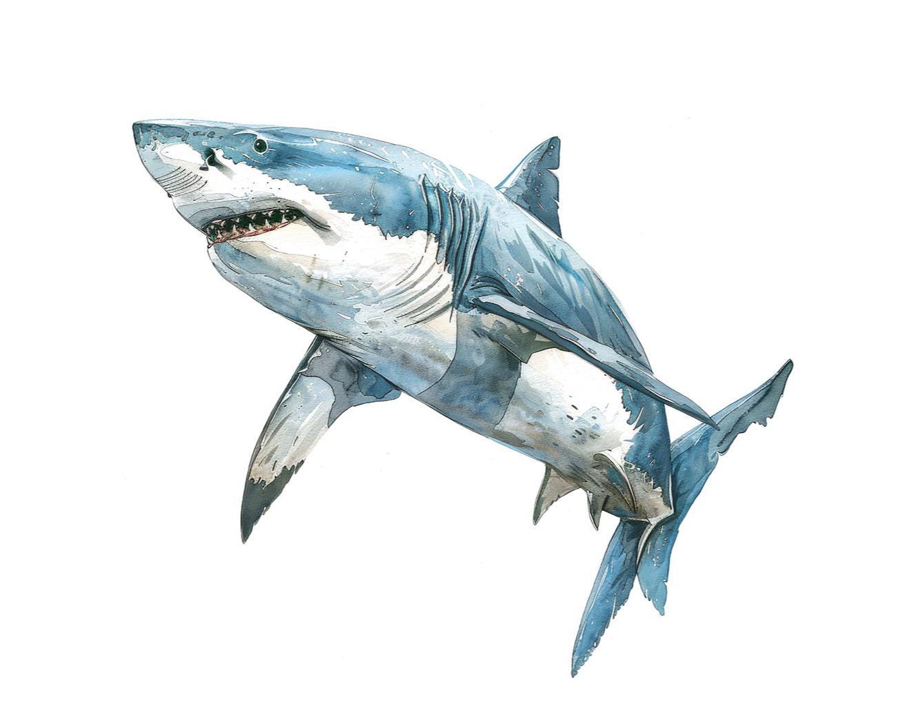 Tiburón PNG Clipart, Set de 12 imágenes prediseñadas de animales marinos en  acuarela, Ilustración imprimible de vida marina, Fondo transparente,  Descarga digital, JPG - Etsy México, image size:1325x1024