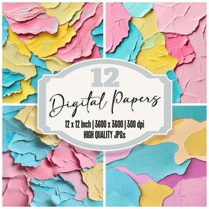 12 feuilles de papier découpé pour journal indésirable
