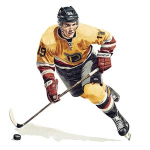 Hockeyspieler PNG Clipart, 12x Aquarell Sport Clip Art Set, druckbare Eishockey Kunst, digitaler Download, Papierhandwerk, Junk Journal Bundle