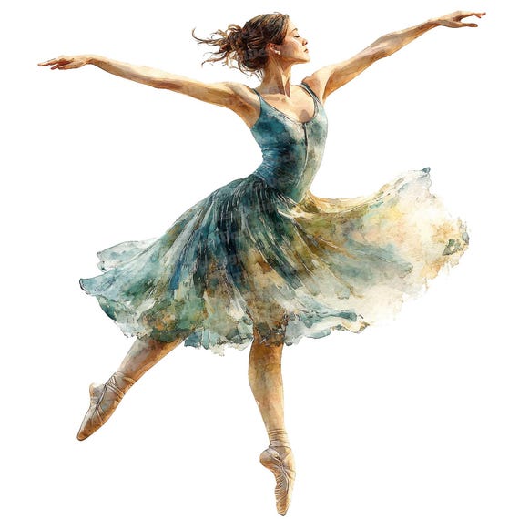 【良品】Dancers at Rest バレリーナ 絵画 青 踊るバレリーナ「オール・ザ・ブルース」ドレスプリント