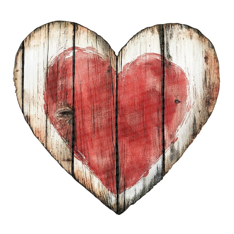 Rustic Heart Collection Rustic Wooden Hearts - Etsy