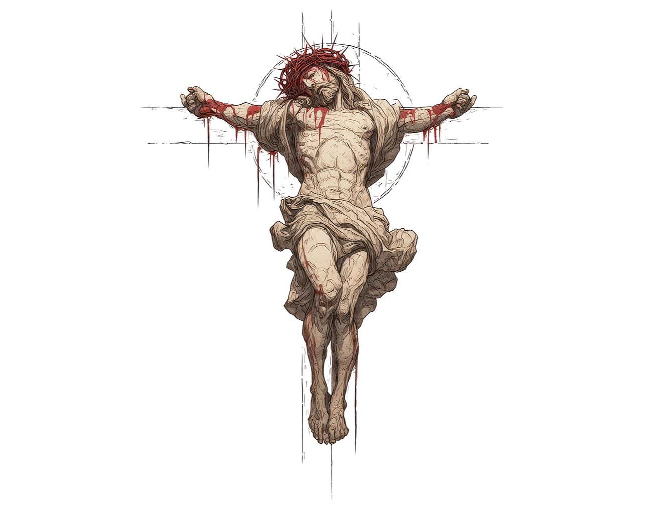 Jesus Crucifixion Clipart, 12 High Quality PNG JPG Set, Printable ...