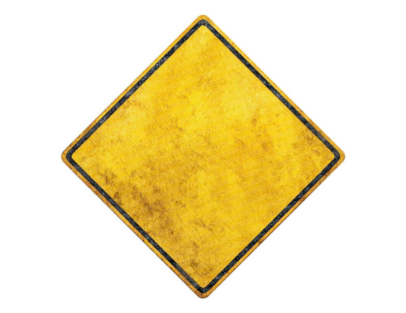 Vintage Diamond Sign PNG Clipart, 12x Retro Yellow Road Sign Clip Art ...