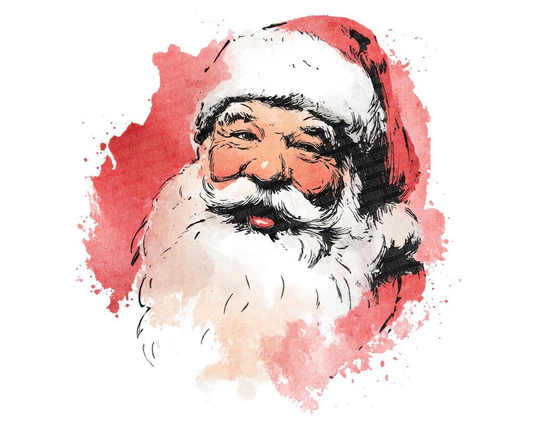 Abstract Santa Design Santa Face PNG Clipart, 12x Abstract Santa Claus Clip Art Set ...