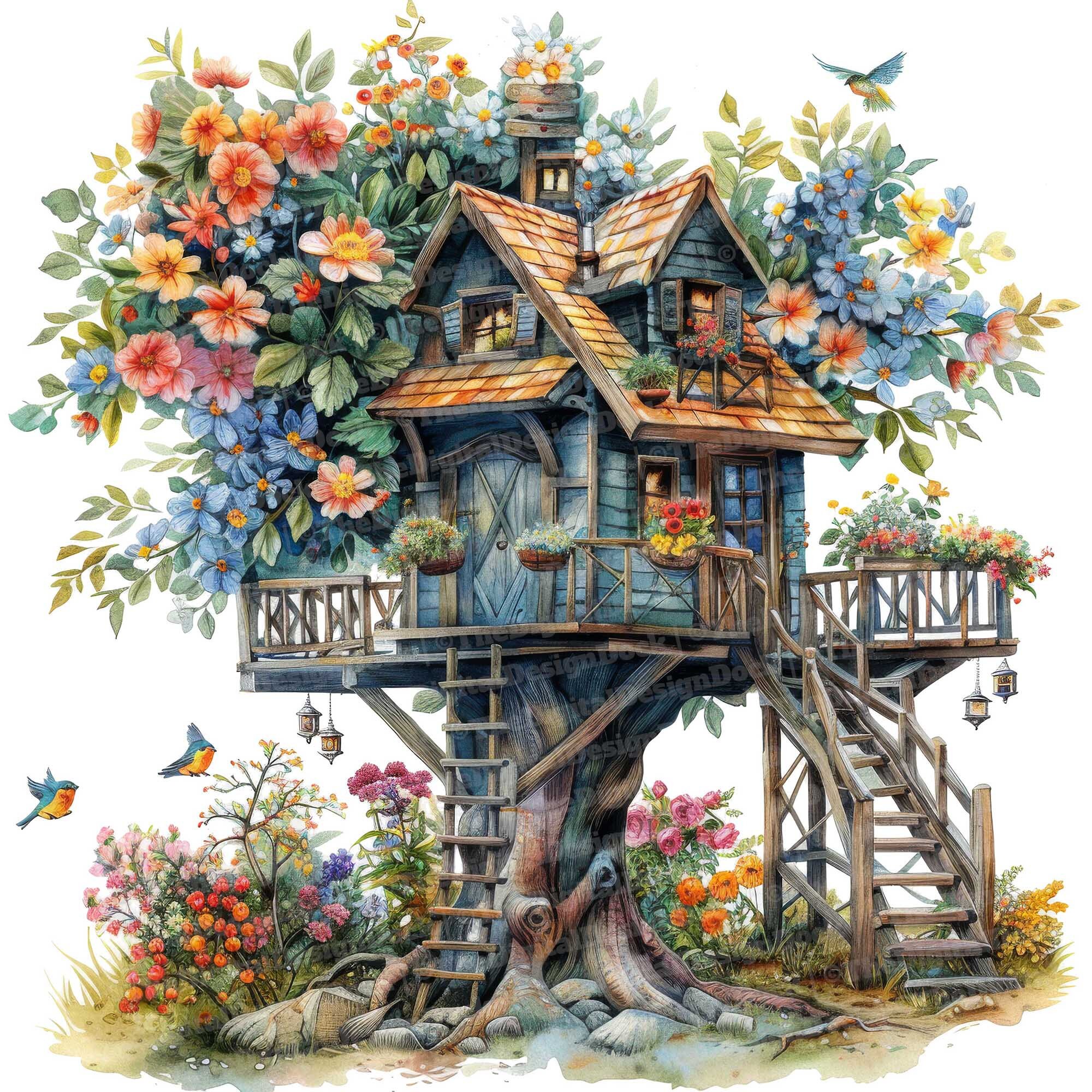 アクリル絵画　“Tree House” 67f81112c018756761c82442_33441