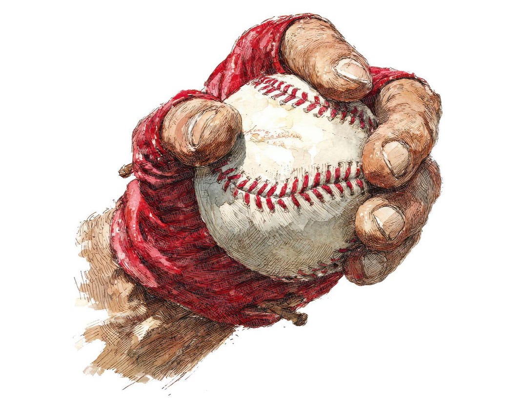 12x Baseball Hand PNG Clipart, Pitching Grip Clip Art Set, Printable ...