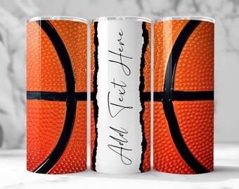 Basketball Tumbler Wrap PNG Sublimation Design Tumbler Design 20 oz Digital Skinny Tumbler Wrap Design Sublimation 20oz Sports Pattern