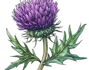 12 x wilde distel png-clipart, aquarel bloem clip art set, afdrukbare bloemen png's, digitale download, kaarten maken, ongewenste tijdschriften