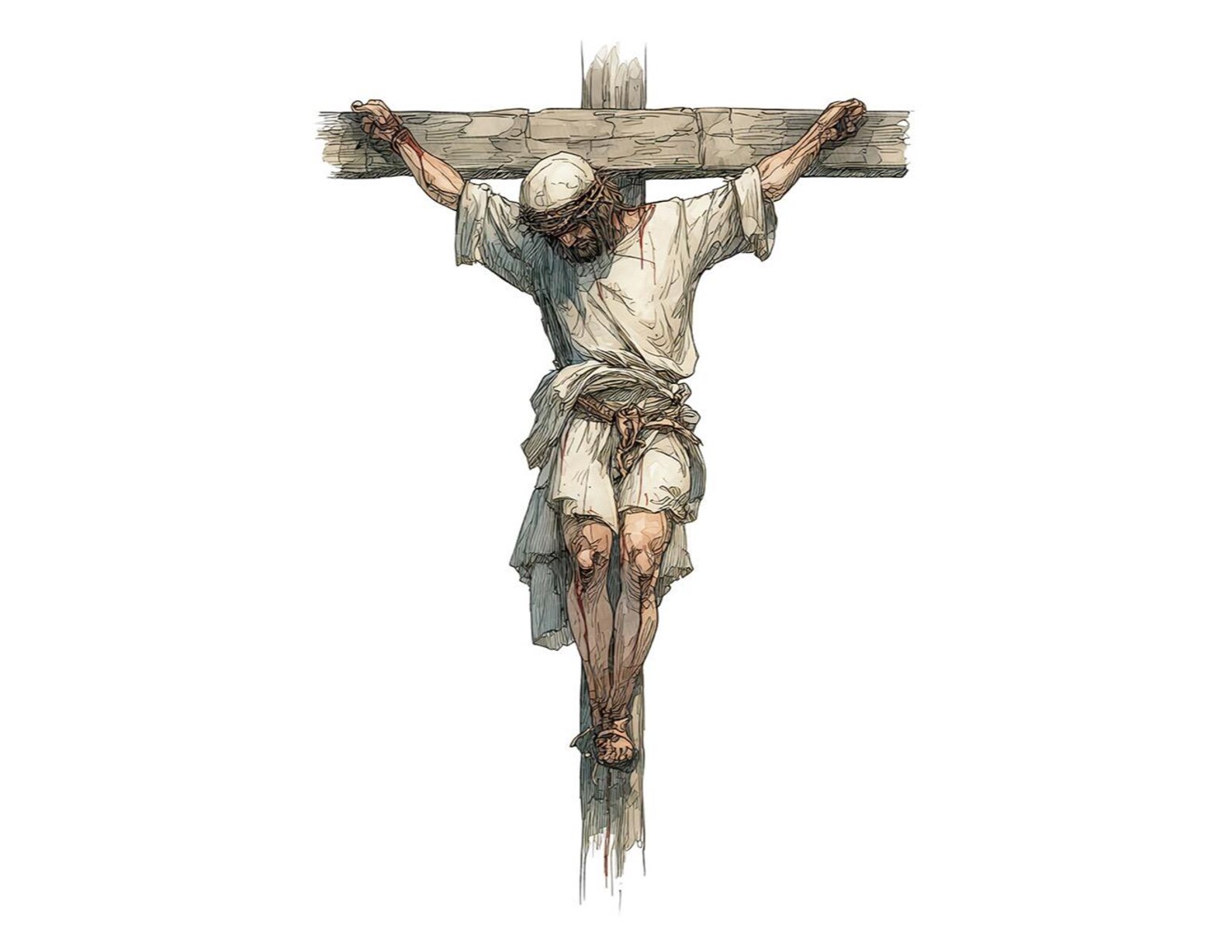 Jesus Cross PNG Clipart, 12 Crucifixion Clip Art Set, Printable ...