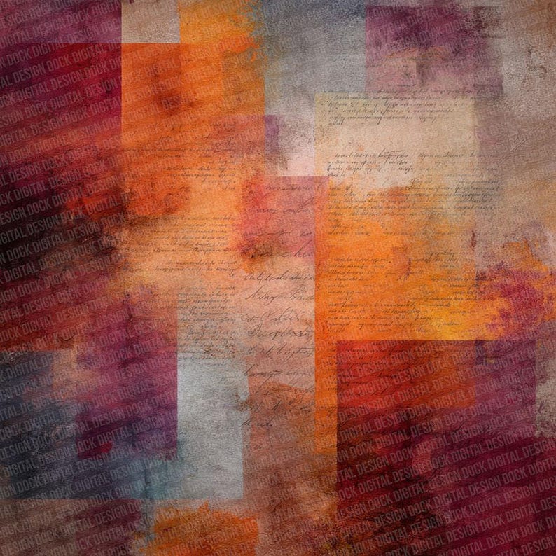 12x Rothko-inspired Digital Paper Pack Color Field Abstract Layers With ...